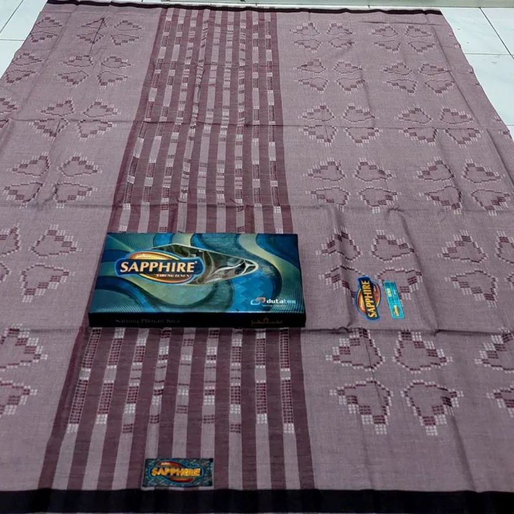 Sarung sapphire motif tetris,mozaik terbaru