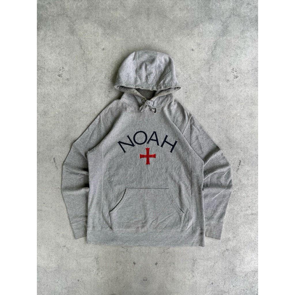 Noah core logo hoodie grey