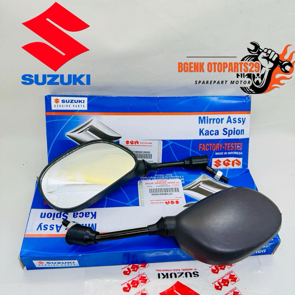 KACA SPION ASSY SEPASANG SUZUKI SMASH 110 LAMA SMASH 110 NEW SHOGUN 125 ORIGINAL SGP