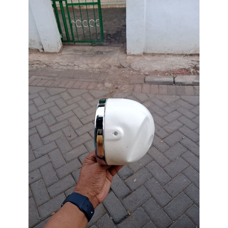 BATOK CB 125 HM SUPER KW/BATOK LAMPU DEPAN CB125 PREES BESI  DETAIL ORI