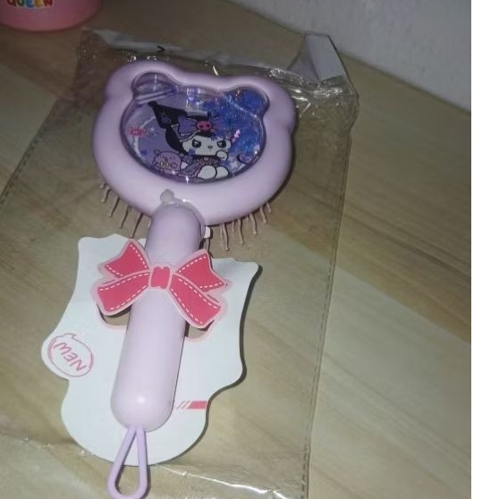 Sisir lucu wet brush anak perempuan girl glitter sanrio kuromi