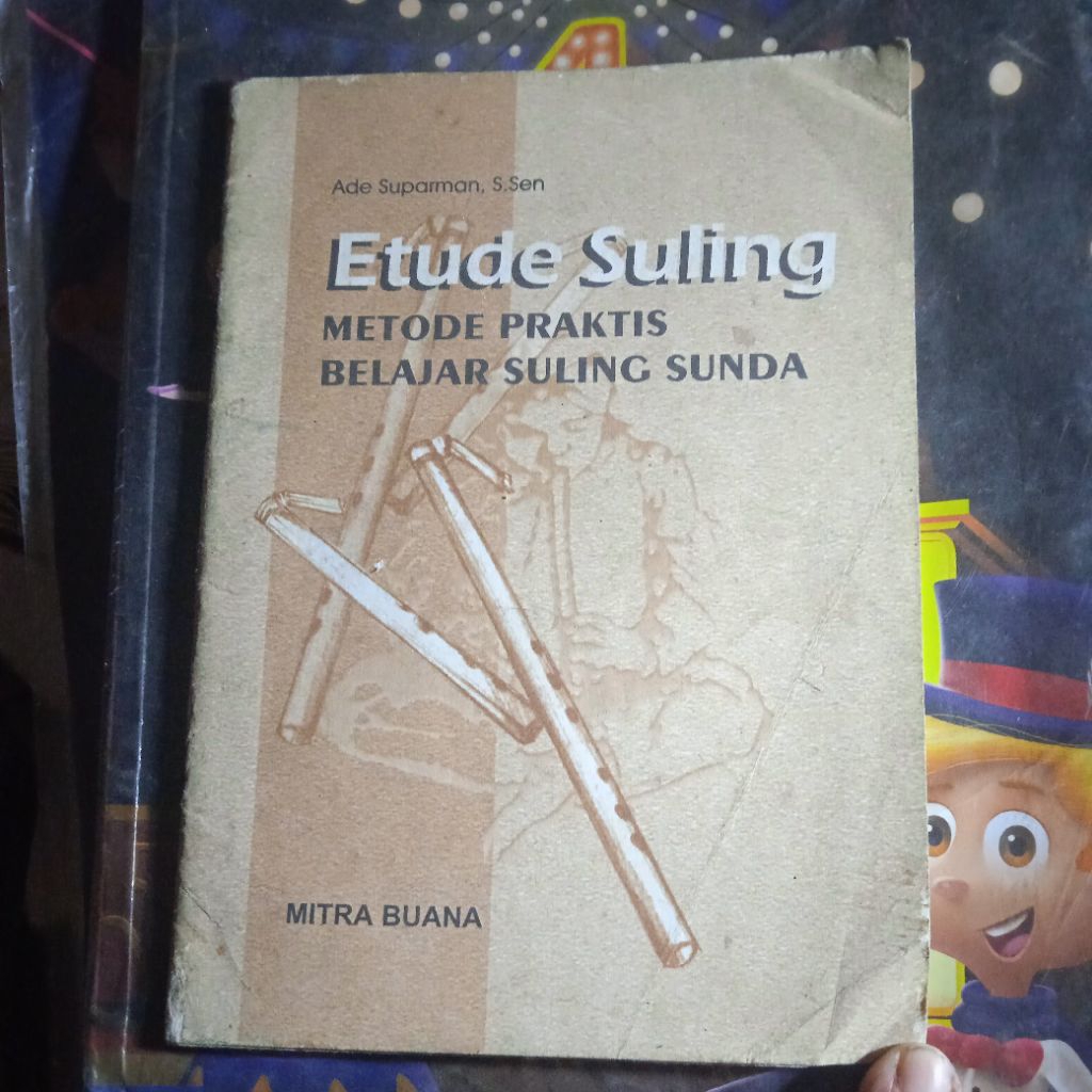 buku Etude Suling, metode praktis belajar Suling Sunda, buku original jadul