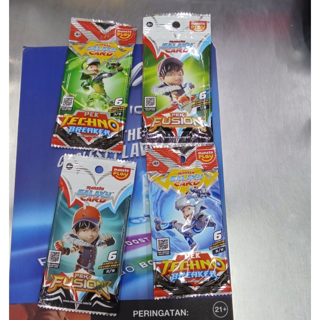 kartu monsta galaxy card Boboiboy baru