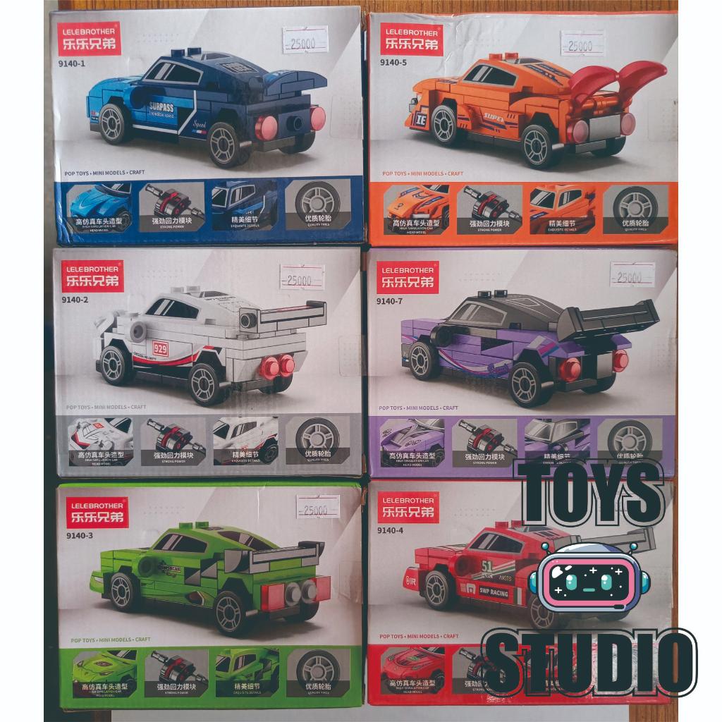 Mainan Lele Brother Brick Pullback Car