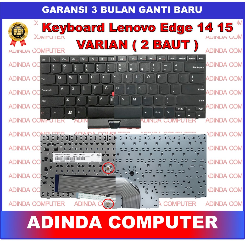Keyboard Lenovo ThinkPad Edge 14 Edge 15 Edge E40 E50 0319 0391 25u 42u 46u 0578 0579 Pointer