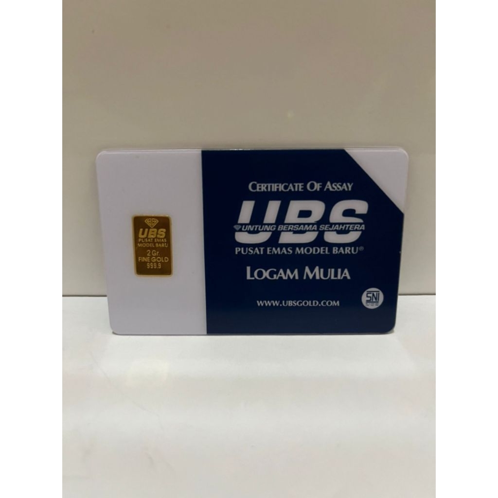 Logam Mulia Emas Batangan UBS 2 gram Original