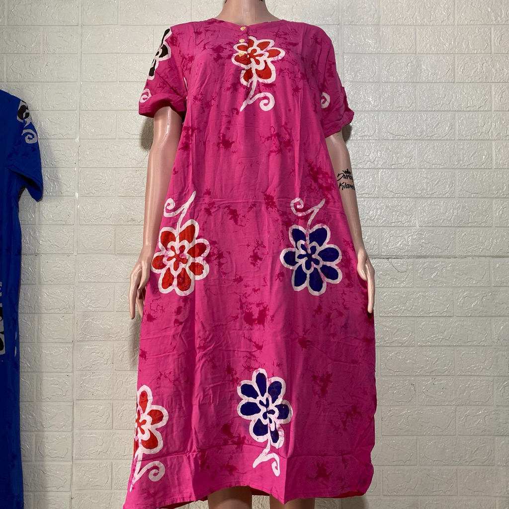 Daster Sunan LD 110 Kencana Ungu Label Hitam Busui Kancing Wanita Bumil Baju Tidur Baju santai Wanit