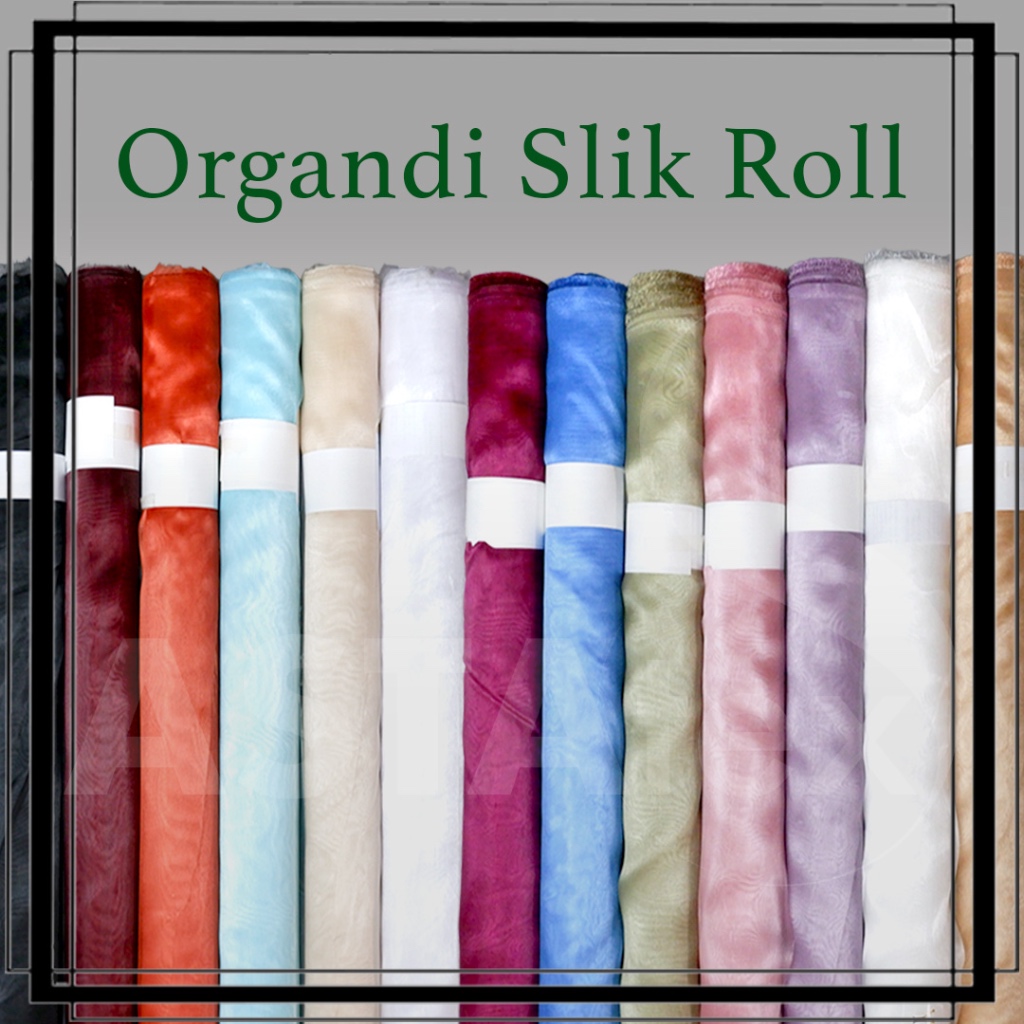 (1 ROLL) KAIN KACA / ORGANDI SILK