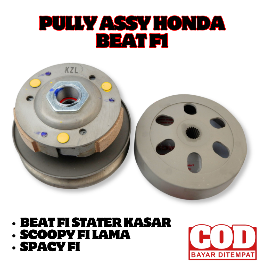 ori Pully Honda Beat / Pully Assy Beat Fi / Vario 110 CVT / Beat Fi KZL / SPACY FI - KZL original pr