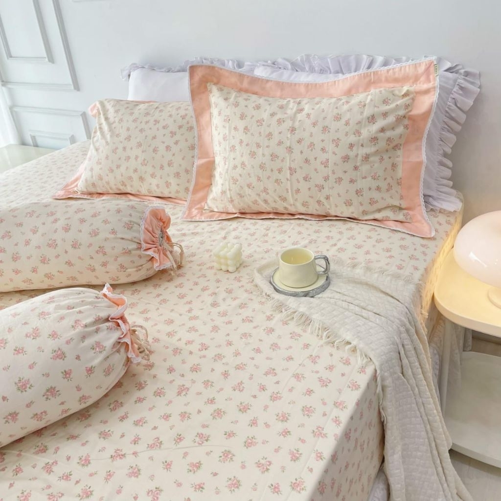 [hayyahandmade] Sprei motif bunga katun Jepang | Sprei aesthetic vintage