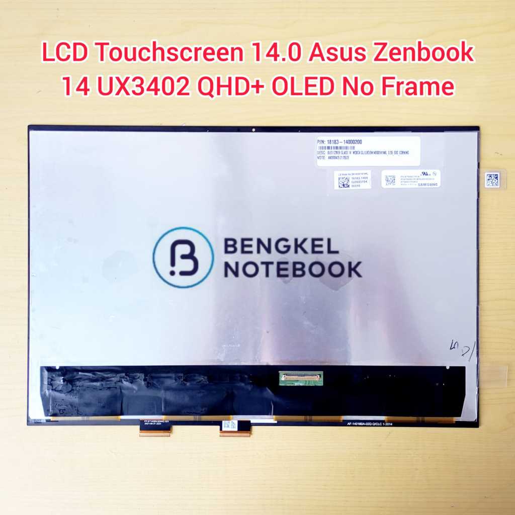 LCD Touchscreen 14.0" Asus ZenBook 14 3402 UM3402 UM3402YA UX3402 UX3402ZA QHD+ 2880x1800 OLED No Fr