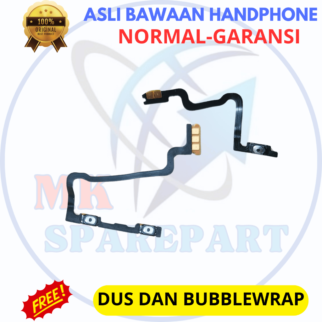 Flexible on off volume hp Oppo a96 5g - RENO 7 - RENO 8Z - asli original copotan cabutan bawaan