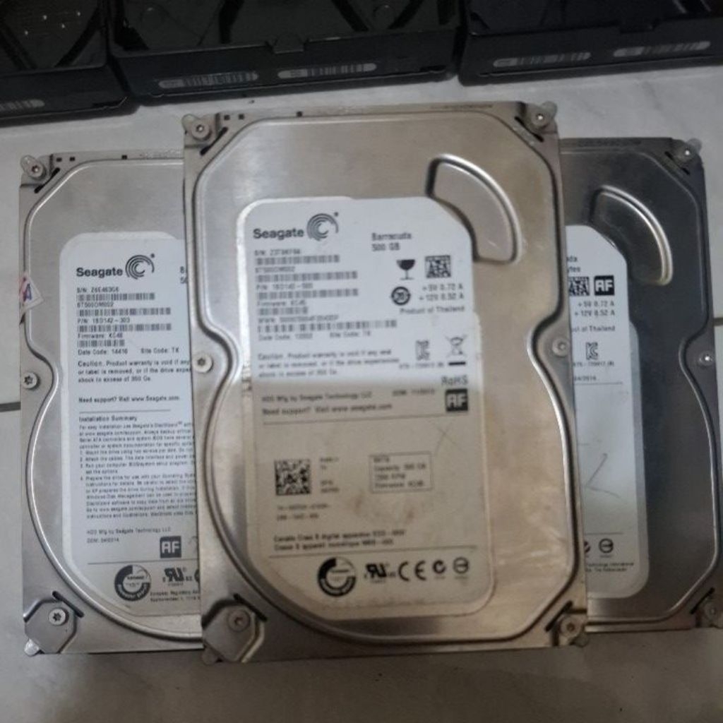 HDD BEKAS KOMPUTER DAN LAPTOP (RUSAK) HDD KONDISI MATI/TIDAK TERDETEKSI, COCOK UNTUK KANIBALAN, BISA