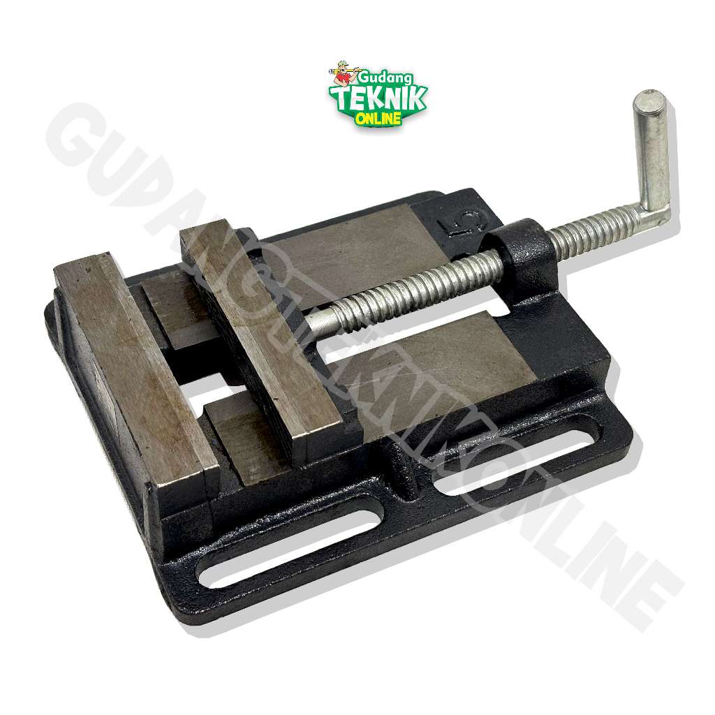 Ragum Catok Bor Duduk Meja 5 Inci Penjepit Besi Clamp Milling Vice