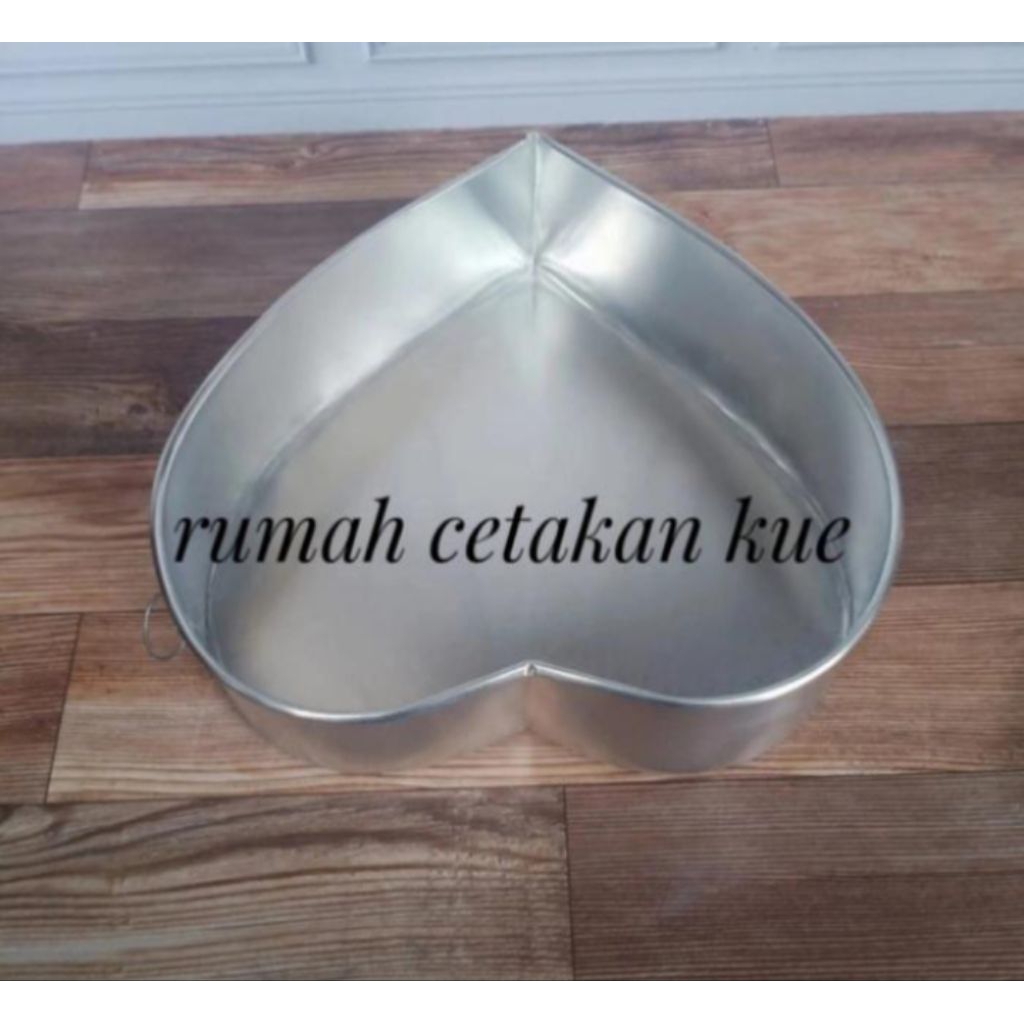 loyang hati cake kue bolu lapis puding agar diameter 18 cm