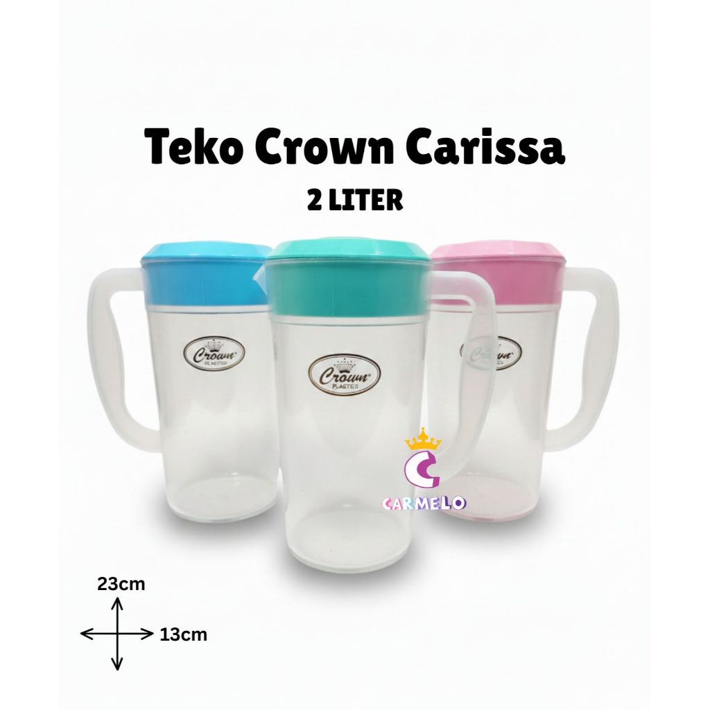 Teko Crown / Teko Carissa / Teko Air Plastik Besar 2 Liter / Eskan Plastik Besar 2 L