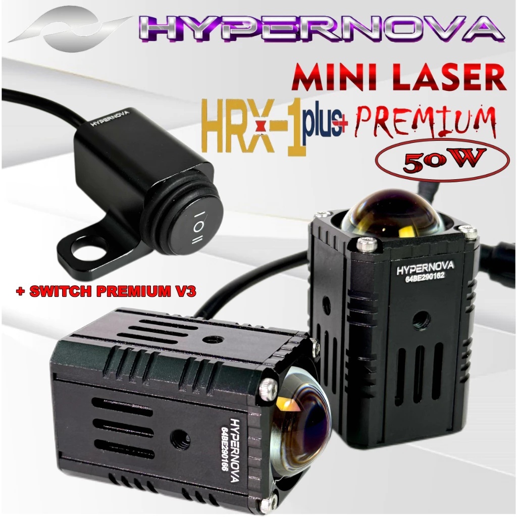 HYPERNOVA Lampu Tembak Led HRX-1Plus 25 WATT X1 LENS New series Mini Laser HYPERNOVA