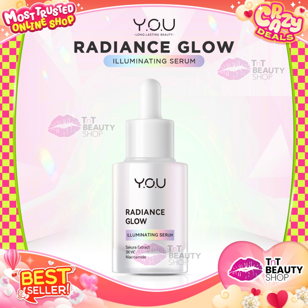 Y.O.U Radiance Glow Illuminating Serum Vitamin C Niacinamide Glowing Skin YOU | TnT Beauty Shop