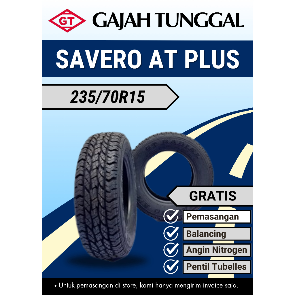 Ban mobil GT 235/70R15 Savero A/T Plus, 2357015, 235 70 15, 235/70/15