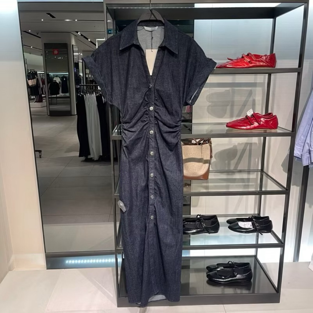 zara denim dress