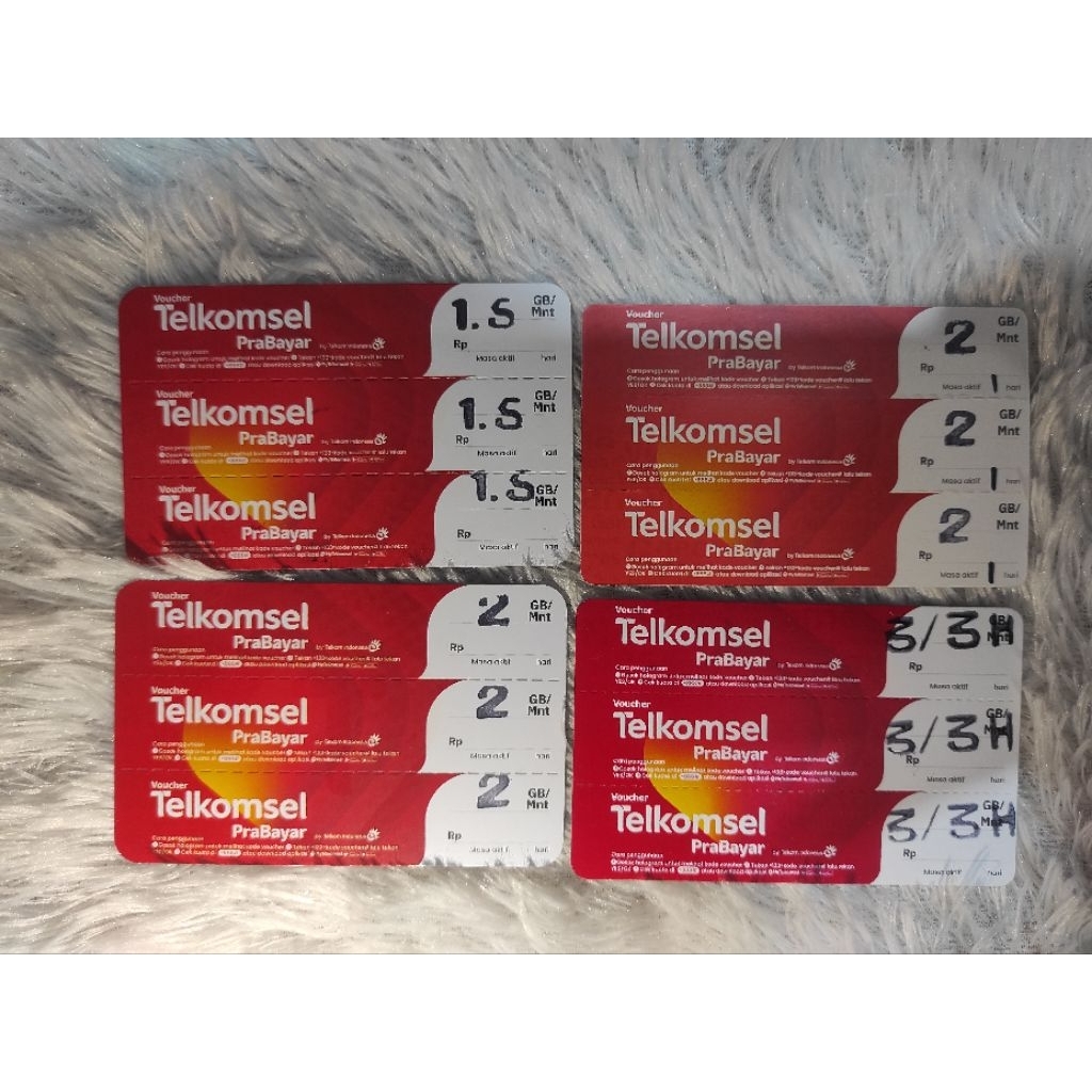 Voucher Telkomsel 1,5GB-5GB
