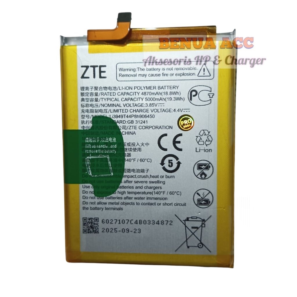Baterai ZTE Blade A52 / A53 Pro LI3949T44P8H906450