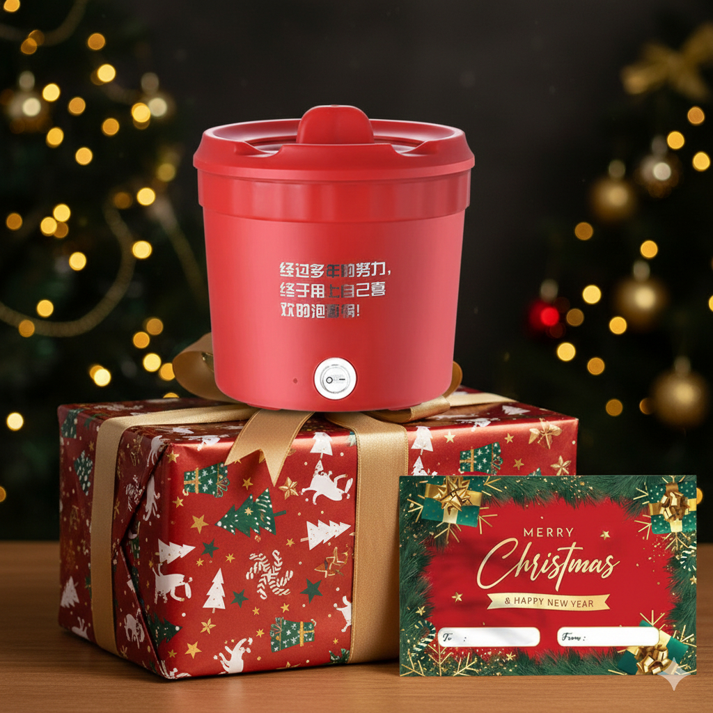 HM - Hampers Natal Panci Listrik Mini Serbaguna Anti Lengket/ Panci Mie Rebus Low Watt