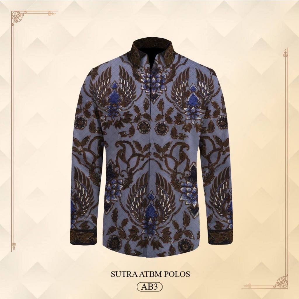 Kain batik tulis sutra ATBM kemeja pria tanmalaka398