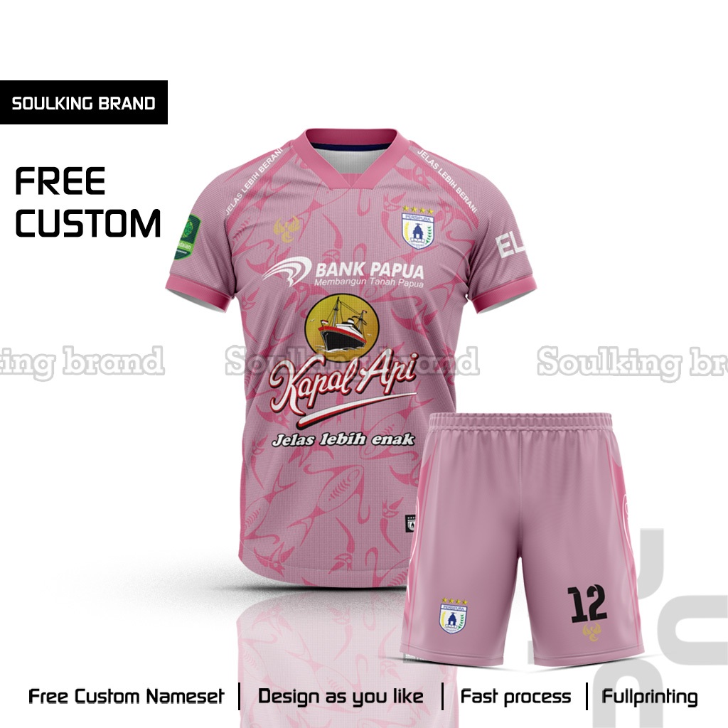 Baju Jersey Persipura 2025 / 2026 Goalkeeper Home Away Third Liga 2 Indonesia Free Custom Nama Warna