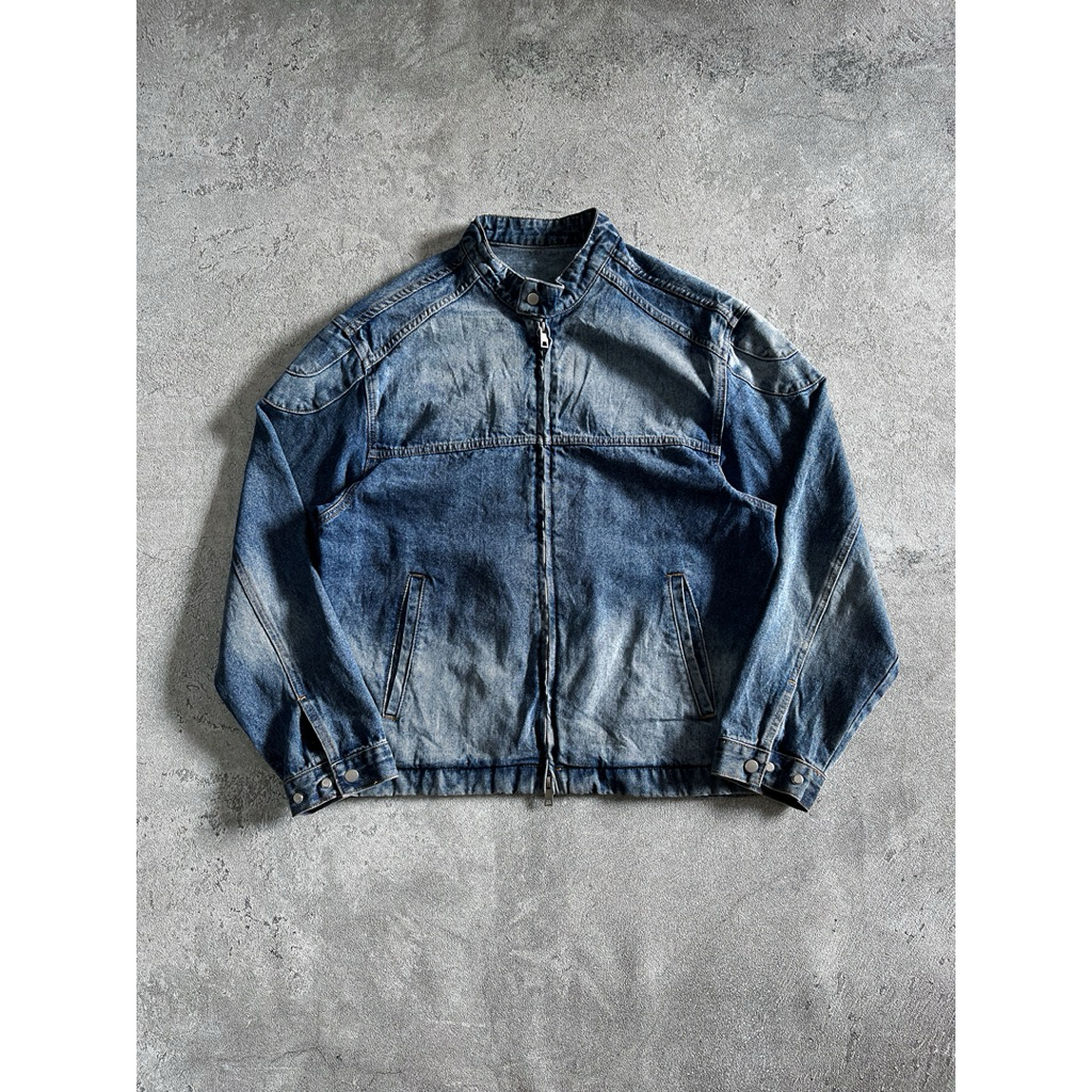 lafudge biker denim jaket