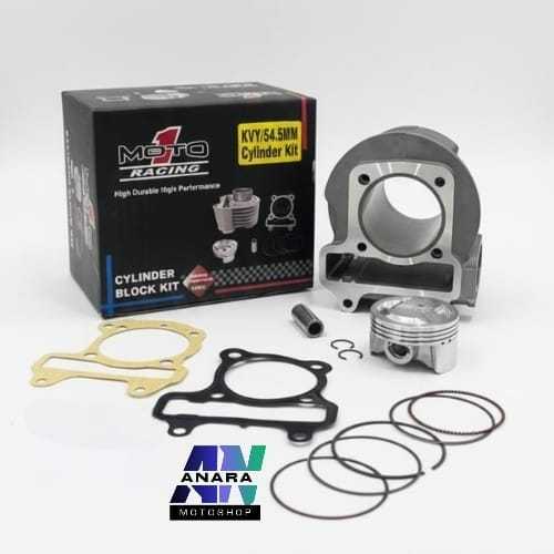 BLOK SEHER BEAT KARBU SCOOPY KARBU 54,5MM MOTO 1 RACING BLOK PISTON BLOK SEHER BORE UP BEAT KARBU 54