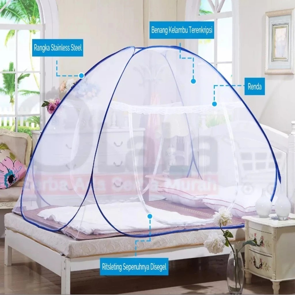Shenar, Kelambu Butterfly Ukuran 180X200 / Kelambu Tidur Kasur / Kelambu Dewasa Kelambu Tenda/Kelamb