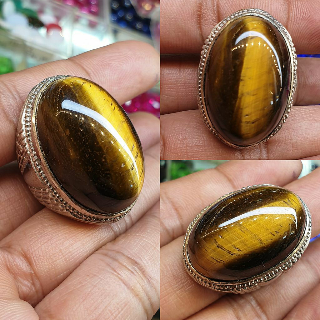 NATURAL CINCIN GOLDEN TIGER EYE JUMBO 30MM
