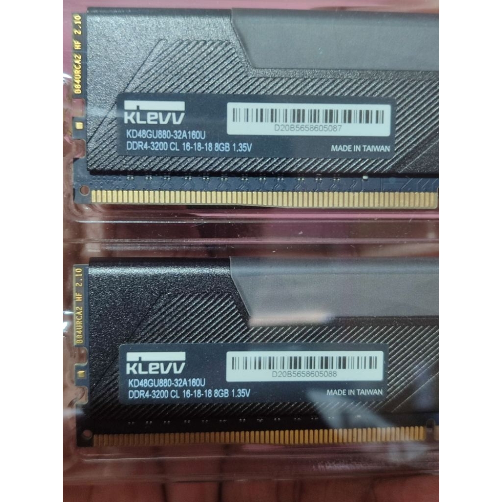RAM 16 GB ( 2 x 8GB)- KLEVV BOLT X Series