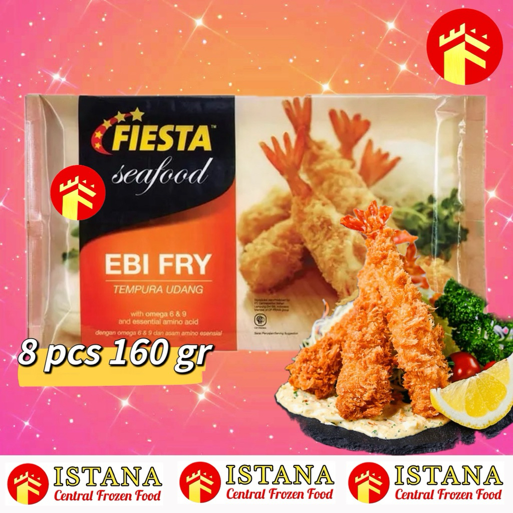 FIESTA EBI FRY 160 GR EBI FURAI TEMPURA UDANG TEPUNG FIESTA SEAFOOD EBI FRY 160 GR