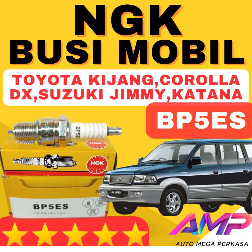 BUSI MOBIL NGK BP5ES TOYOTA KIJANG,COROLLA DX,SUZUKI JIMMY,KATANA