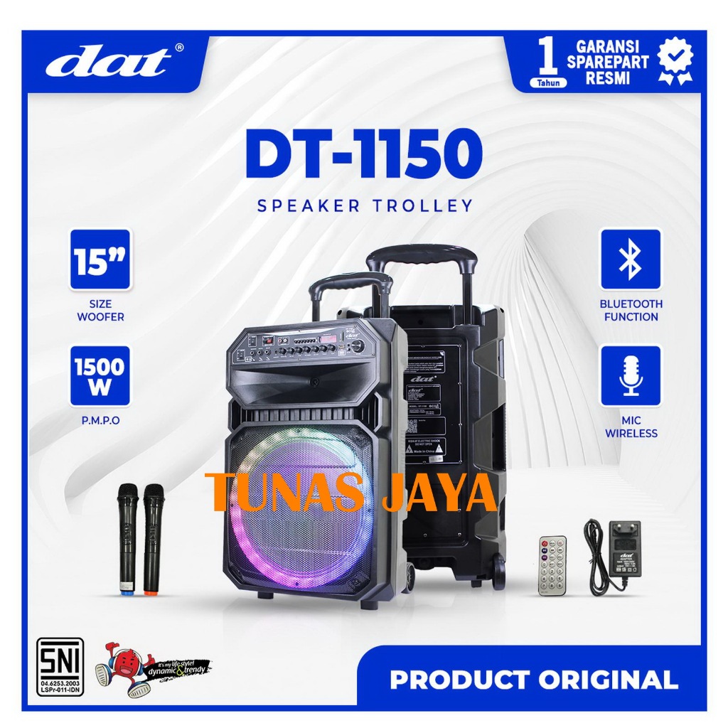 SPEAKER DAT PORTABLE DT 1150 / DT1150 ECHO BLUETOOTH ORIGINAL