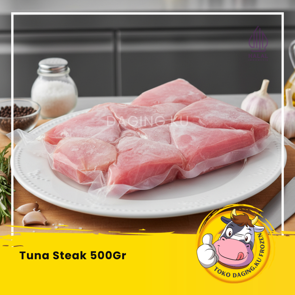 Seafood - Ikan Tuna Steak Parcel Fillet Beku Frozen Premium 500 Gr