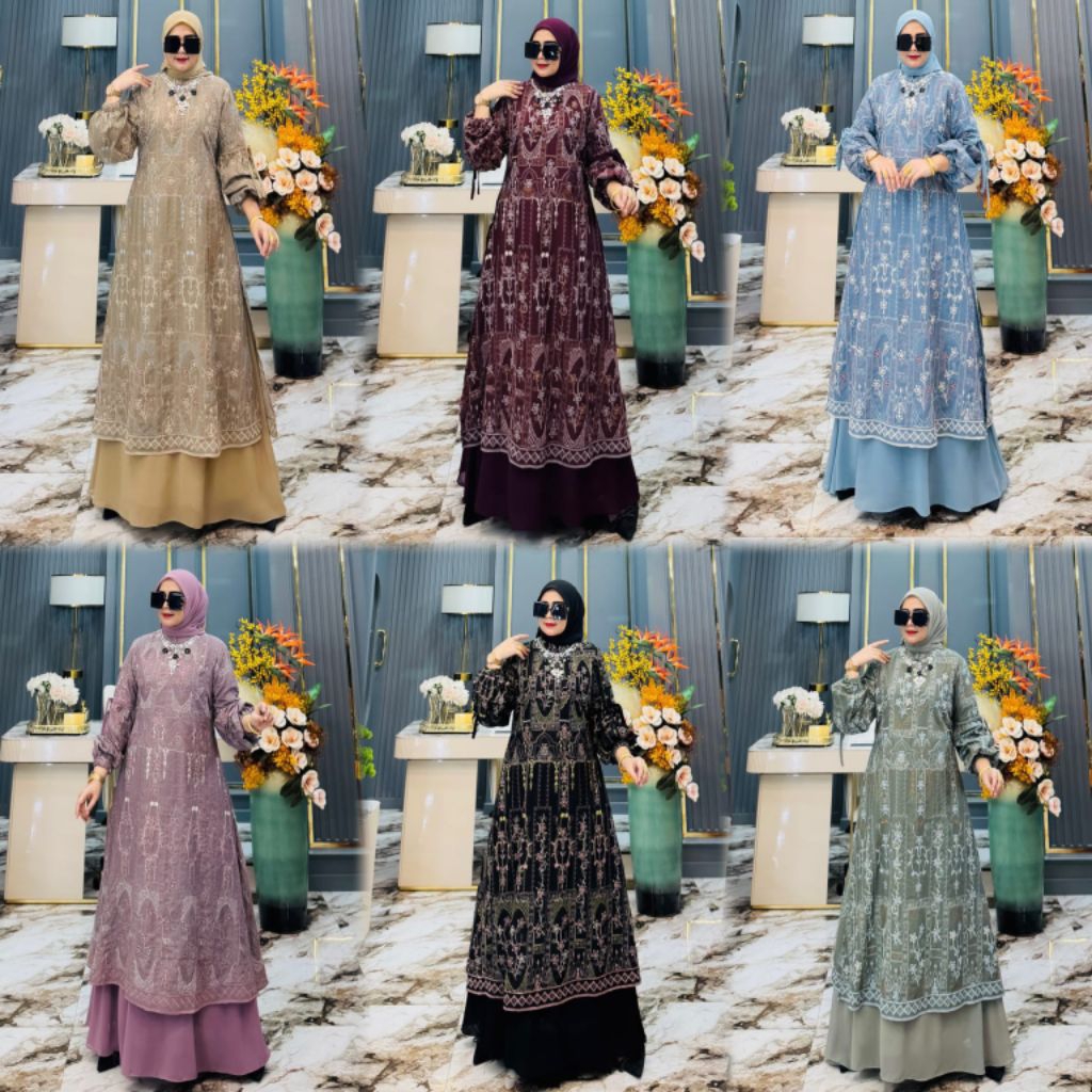 DRES SAKILA TERBARU BY BILQIS ASAPUROH / davina SET HIJAB
