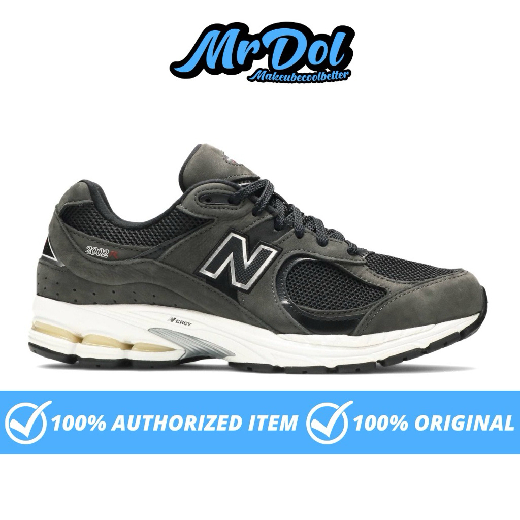Sepatu Sneakers New Balance 2002R Black Dark Grey (ML2002RB)