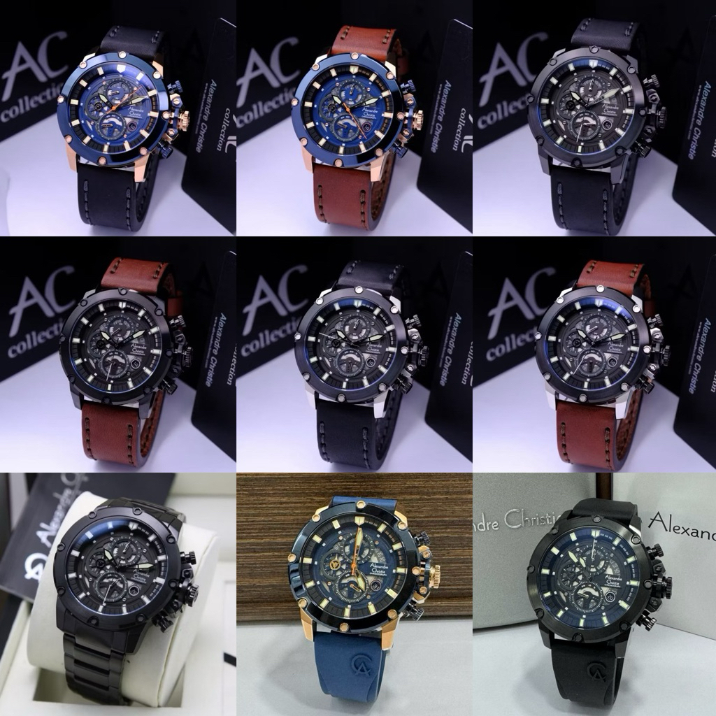 Jam Tangan Pria Alexandre Christie 6564 AC6564 AC 6564MC (ORIGINAL)