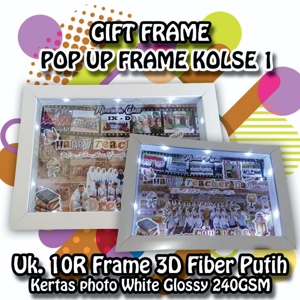 FRAME 3D POP UP FRAME GIFT | KOLASE ESTETIK FRAME | PIGURA UNIK | HADIAH PIGURA 3D | FRAME 10R KADO