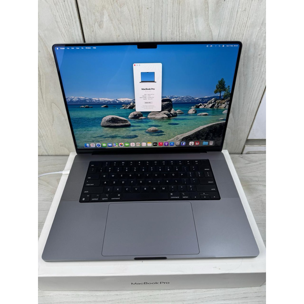 macbook pro m1 pro 2021 16inc ram 16gb ssd 512gb