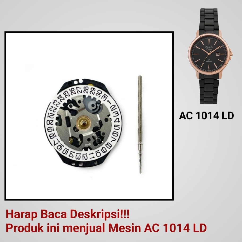 Mesin Jam Tangan Alexandre Christie AC 1014 LD