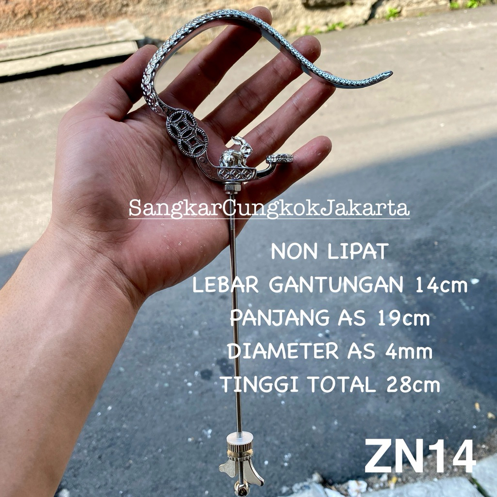 Gantungan Sangkar Besar Stainless Kuningan Hwamei Murai Kacer Ori Cungkok