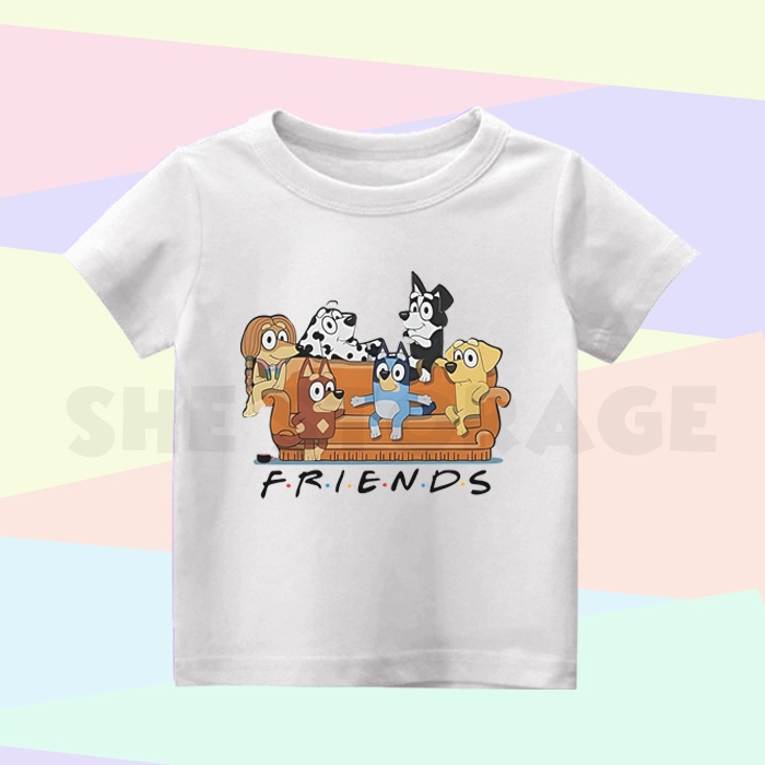 BAJU ANAK KAOS ANAK BLUEY FRIENDS