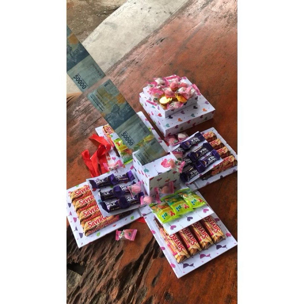 Surprise Gift Box Snack 3 layer