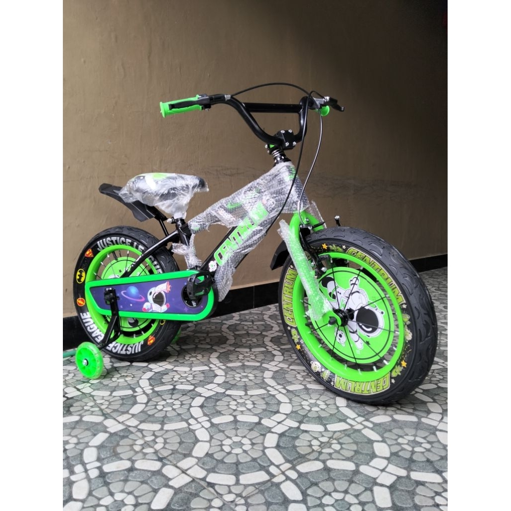 SEPEDA ANAK 16 INCI MURAH BMX TRENDY BAN BESAR 3.0, UMUR 4-7 TAHUN, STEEL