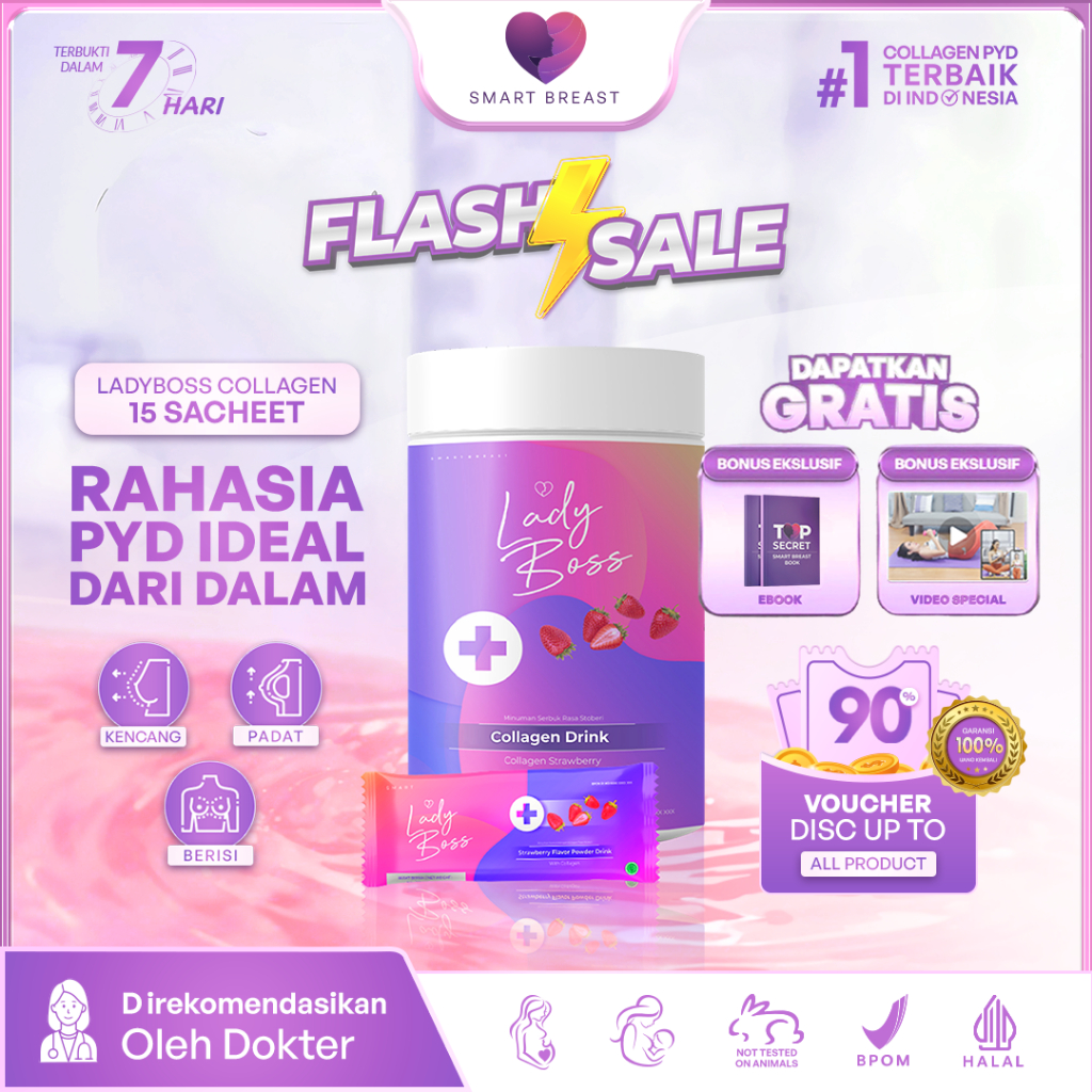 [PROMO FS] LADYBOSS - Breast & Collagen Drink ( Minuman Pengencang )