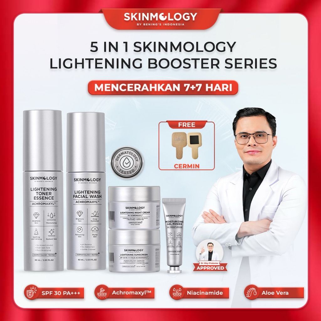 SKINMOLOGY LIGHTENING SERIES SERIES BENING SKINCARE BY dr. OKY PRATAMA